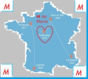 APPARITIONS EN FRANCE AU IXX SIECLE